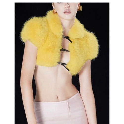 Jan Doe Crop Vest (Yellow)