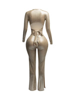 Shimmer Tie Back Jumpsuit