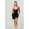 Sequin Ruffled Draped Mini