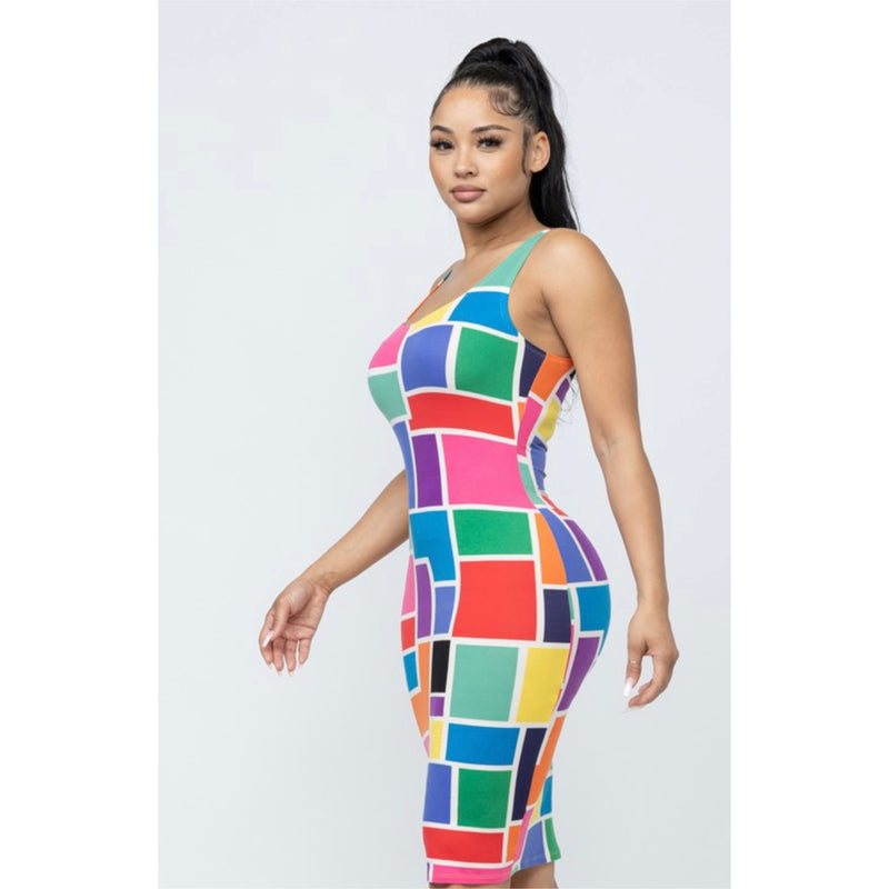 Color Block Midi