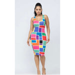 Color Block Midi