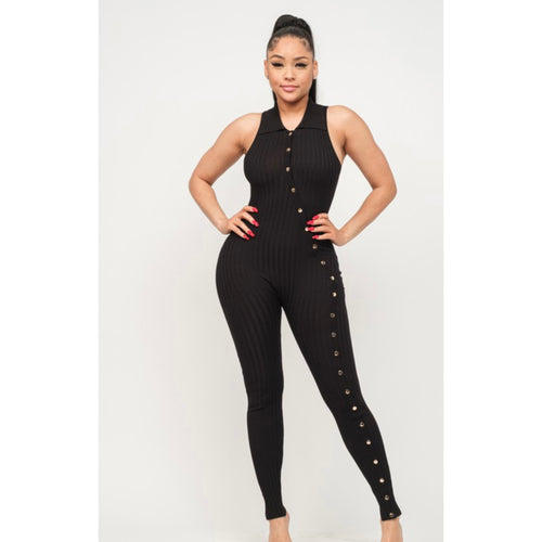 Snatched Knit Jumpsuit