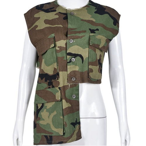 Split Camo Vest