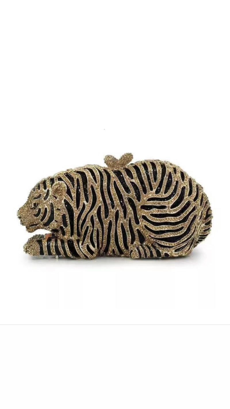 Luxury Tiger Clutch